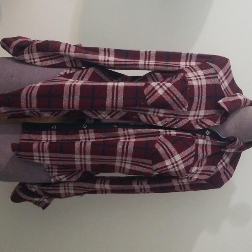 Plaid button shirt